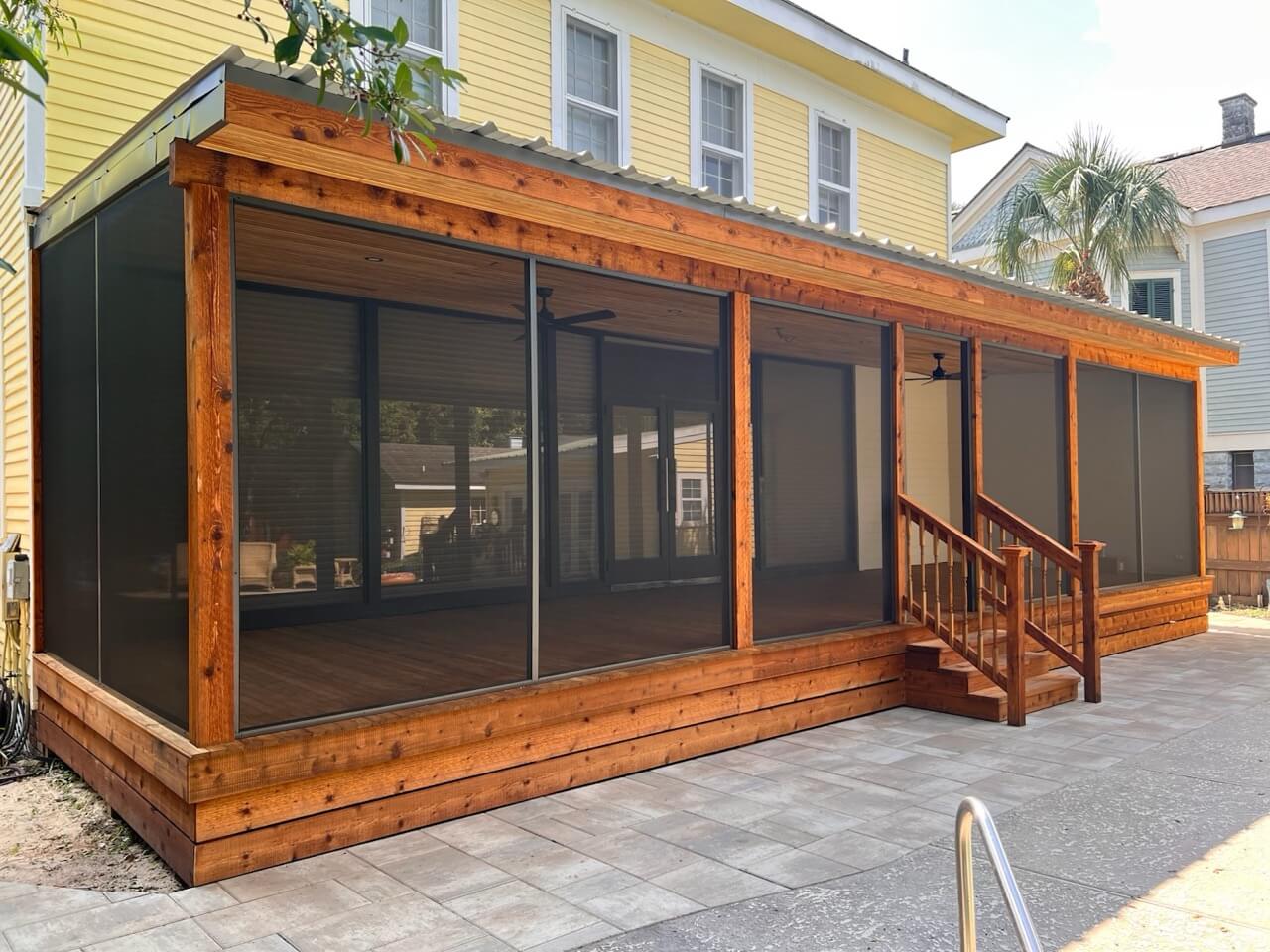 Screened porch after 2 Large